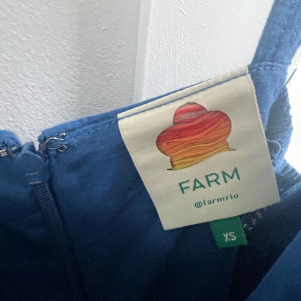 Farm Rio Blue Jumpsuit - Picture 6 of 8